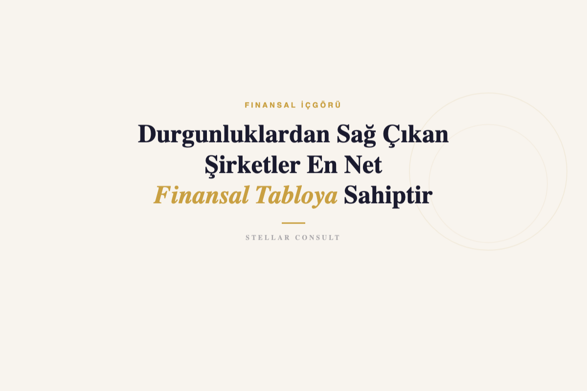 Stellar Consult blog - Durgunlukta ayakta kalma