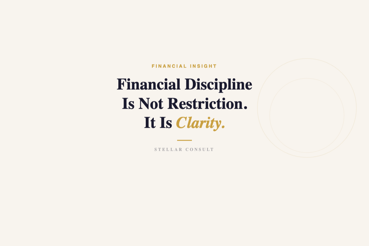 Stellar Consult blog - Financial discipline for founders